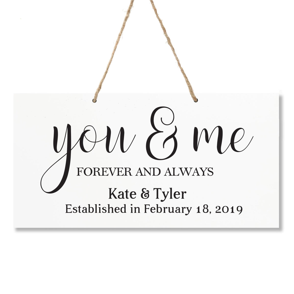 Personalized Family Name Sign For New Home - You &amp; Me - LifeSong Milestones