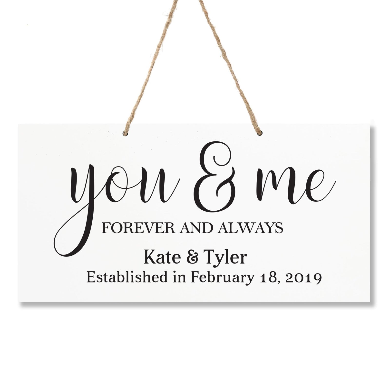 Personalized Family Name Sign For New Home - You & Me - LifeSong Milestones