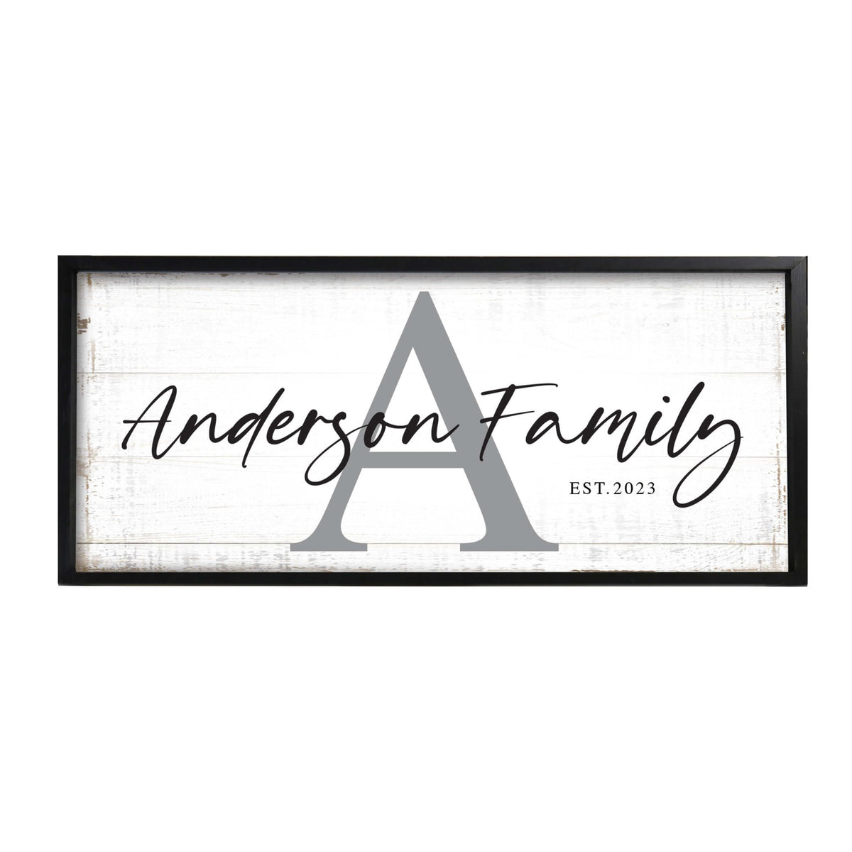 Personalized Family Sign Framed Shadow Box For Home Décor Ideas - Anderson Family - LifeSong Milestones
