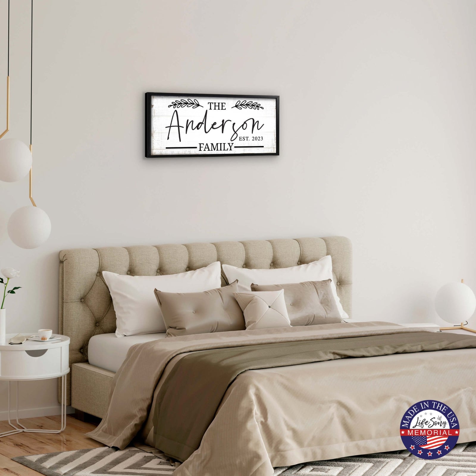 Personalized Family Sign Framed Shadow Box For Home Décor Ideas - The Anderson Family - LifeSong Milestones