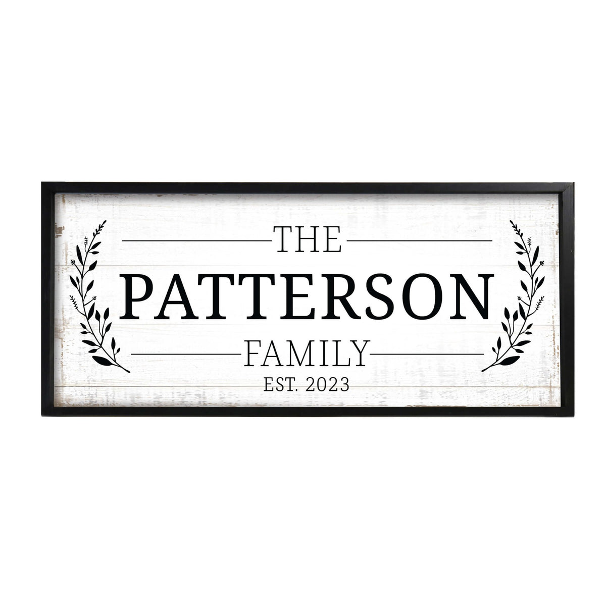 Personalized Family Sign Framed Shadow Box For Home Décor Ideas - The Patterson Family - LifeSong Milestones