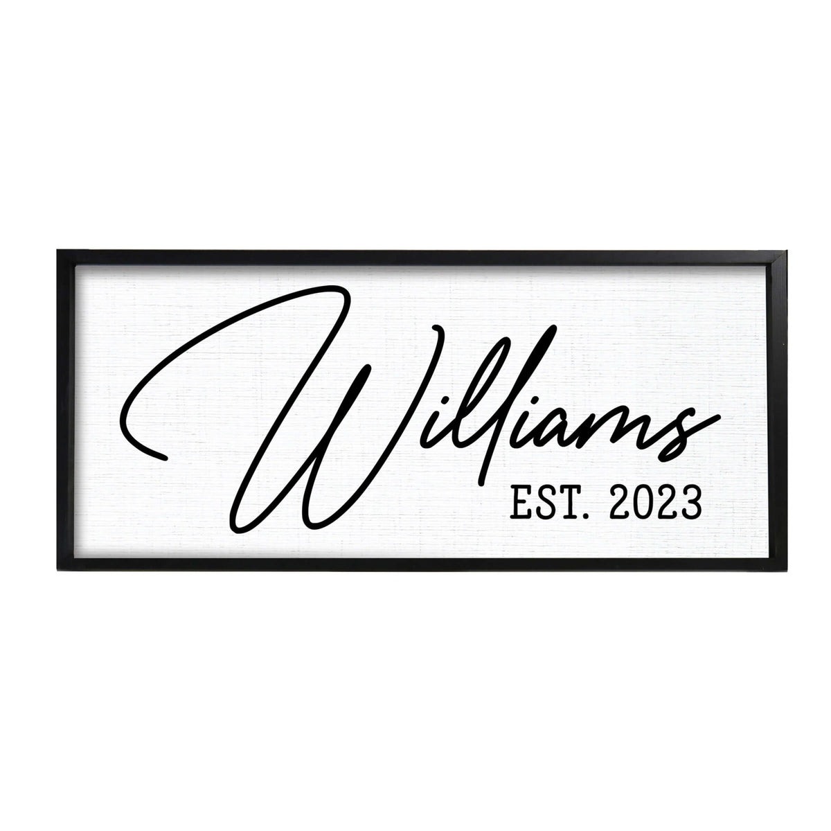 Personalized Family Sign Framed Shadow Box For Home Décor Ideas - Williams - LifeSong Milestones