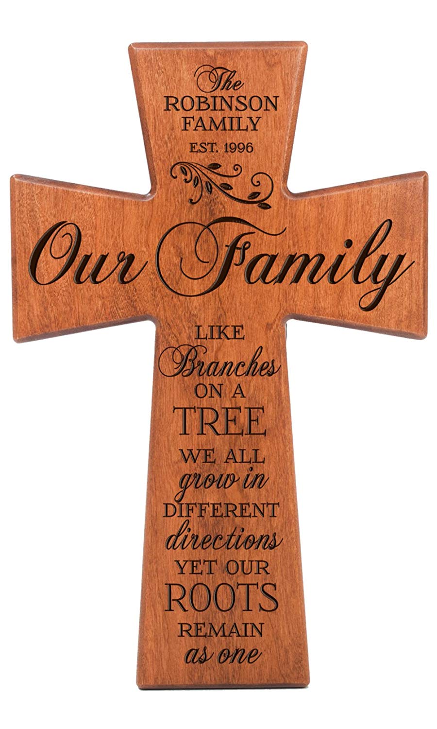 Personalized Family Wall Cross Gift - Our Family - LifeSong Milestones