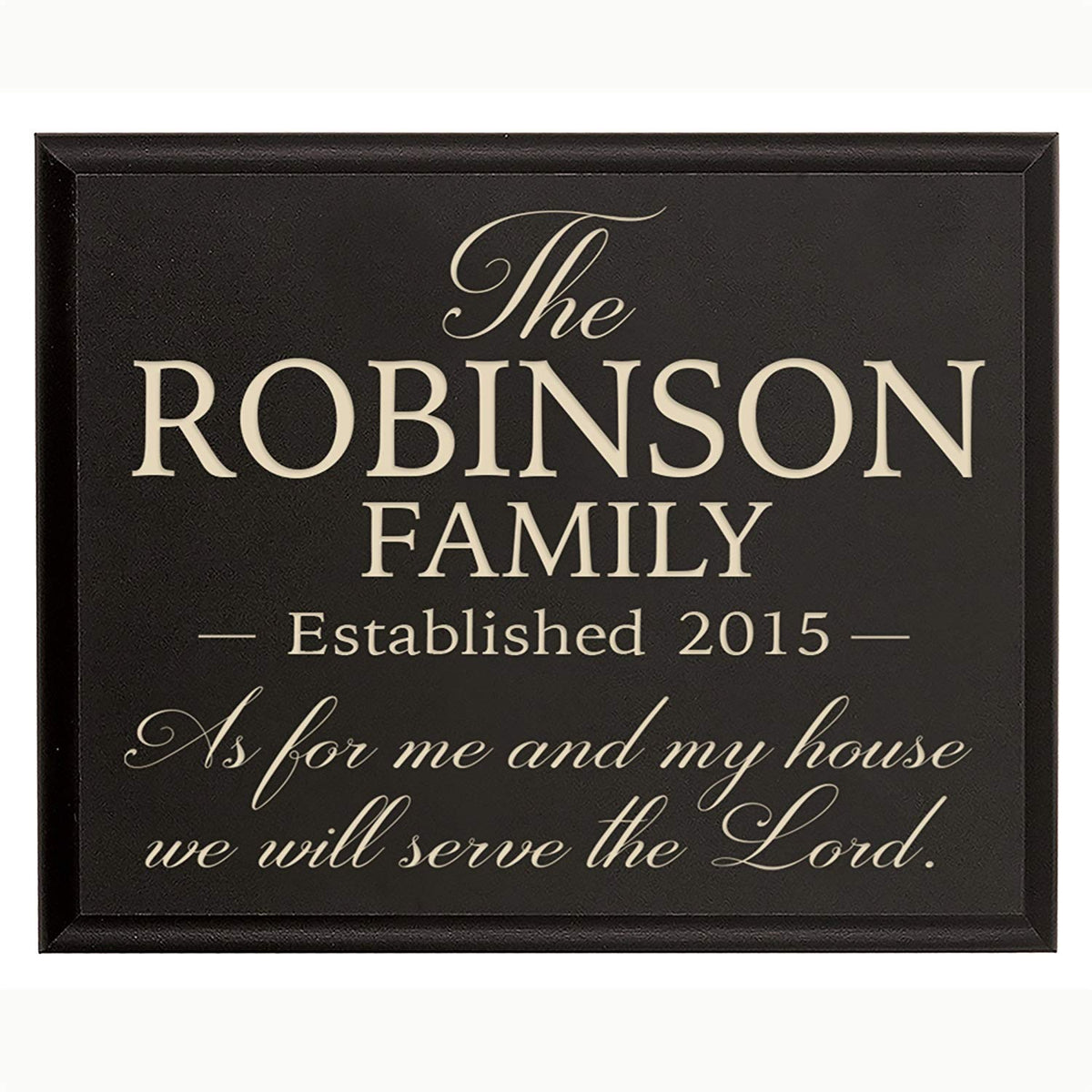 Personalized Family Wall Décor Plaque - As For Me And My House - LifeSong Milestones