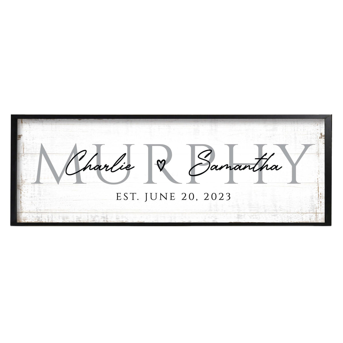 Personalized Family Wall Hanging Décor Framed Shadow Box For Home Décor - Murphy - LifeSong Milestones