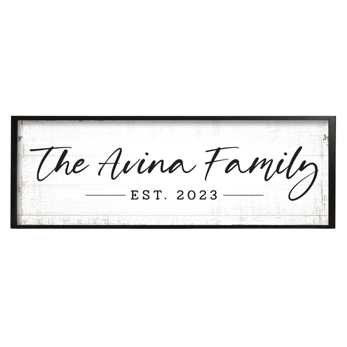 Personalized Family Wall Hanging Décor Framed Shadow Box For Home Décor - The Avina Family - LifeSong Milestones