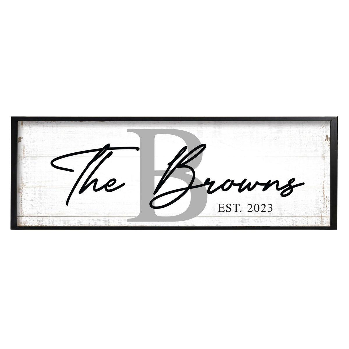 Personalized Family Wall Hanging Décor Framed Shadow Box For Home Décor - The Browns - LifeSong Milestones