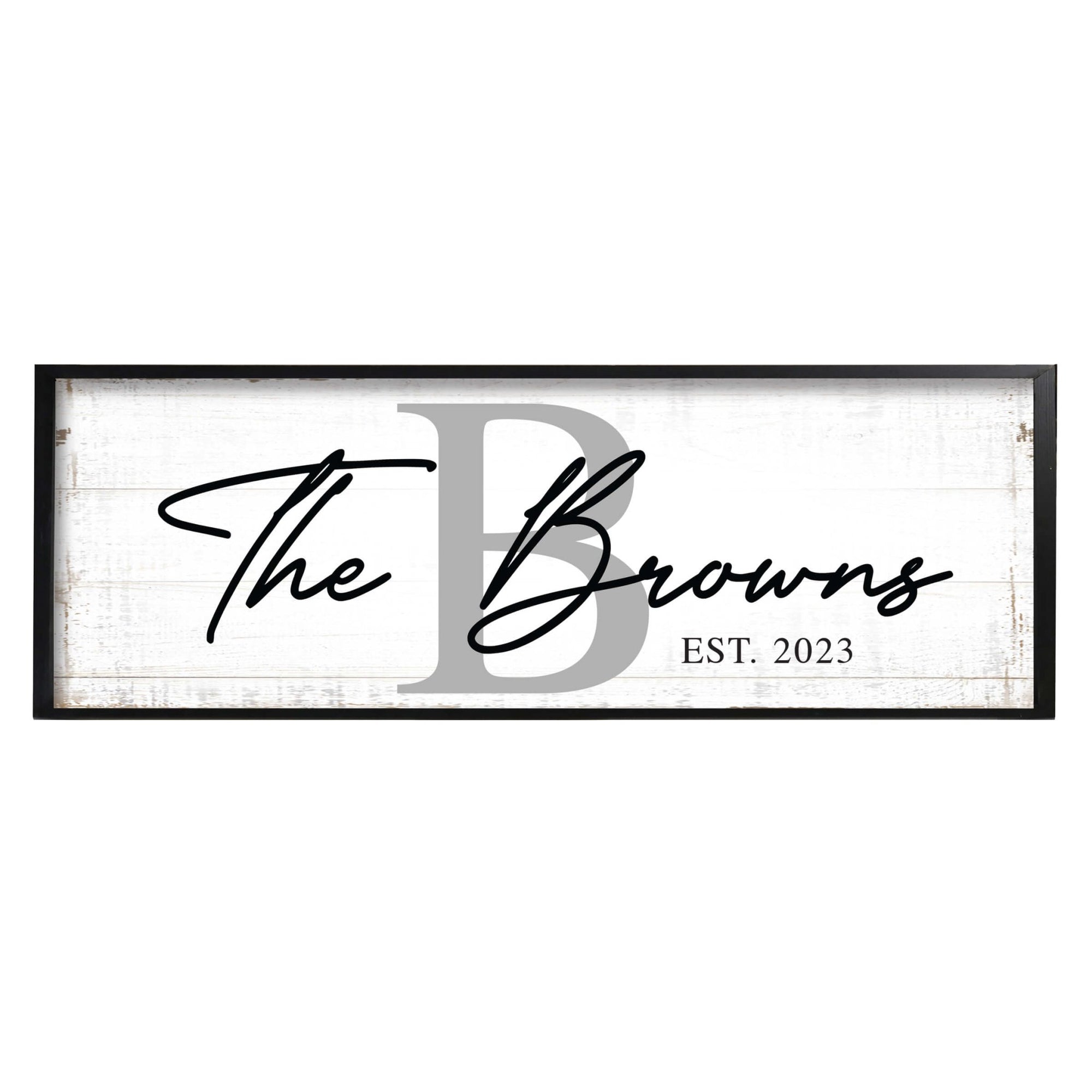 Personalized Family Wall Hanging Décor Framed Shadow Box For Home Décor - The Browns - LifeSong Milestones
