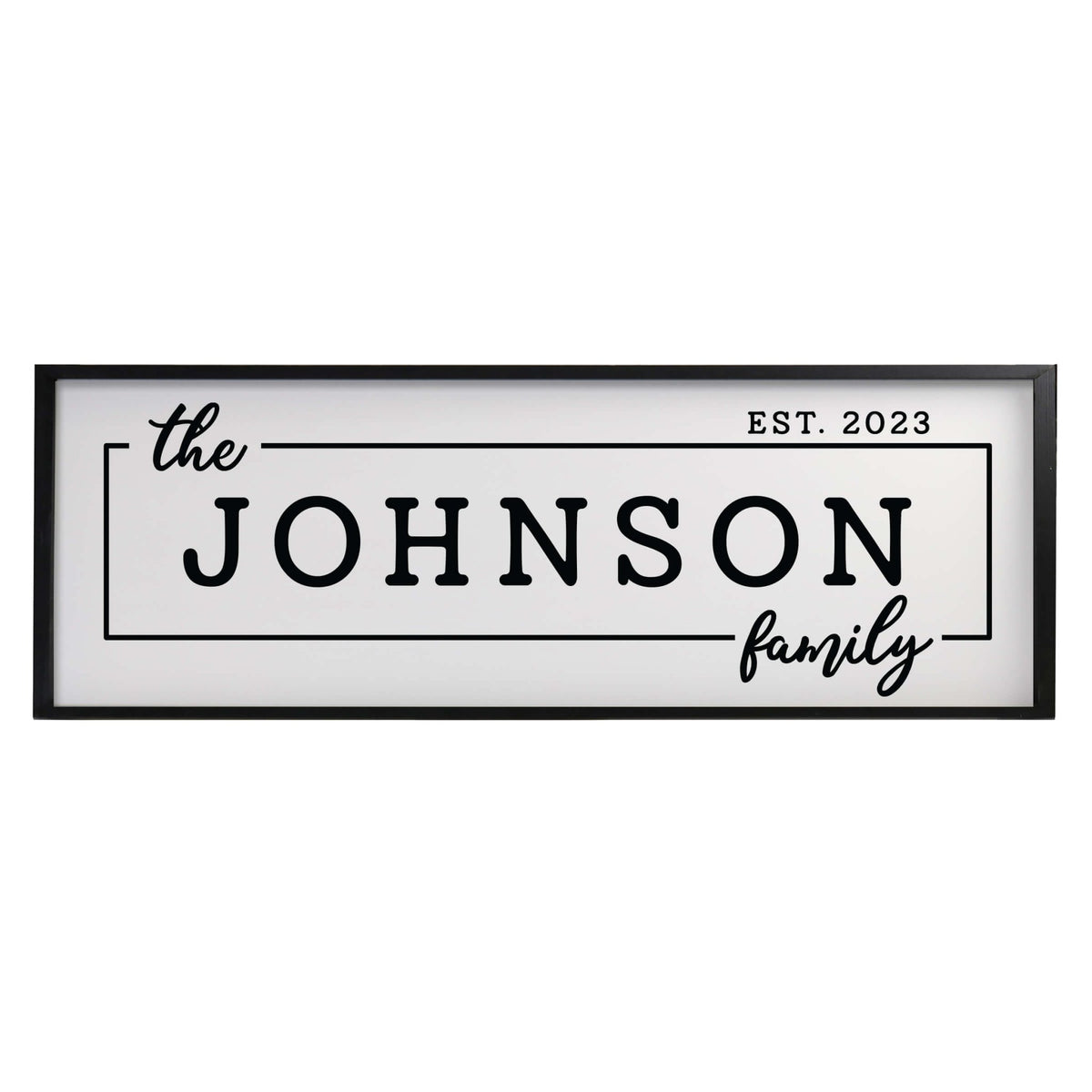 Personalized Family Wall Hanging Décor Framed Shadow Box For Home Décor - The Johnson Family - LifeSong Milestones