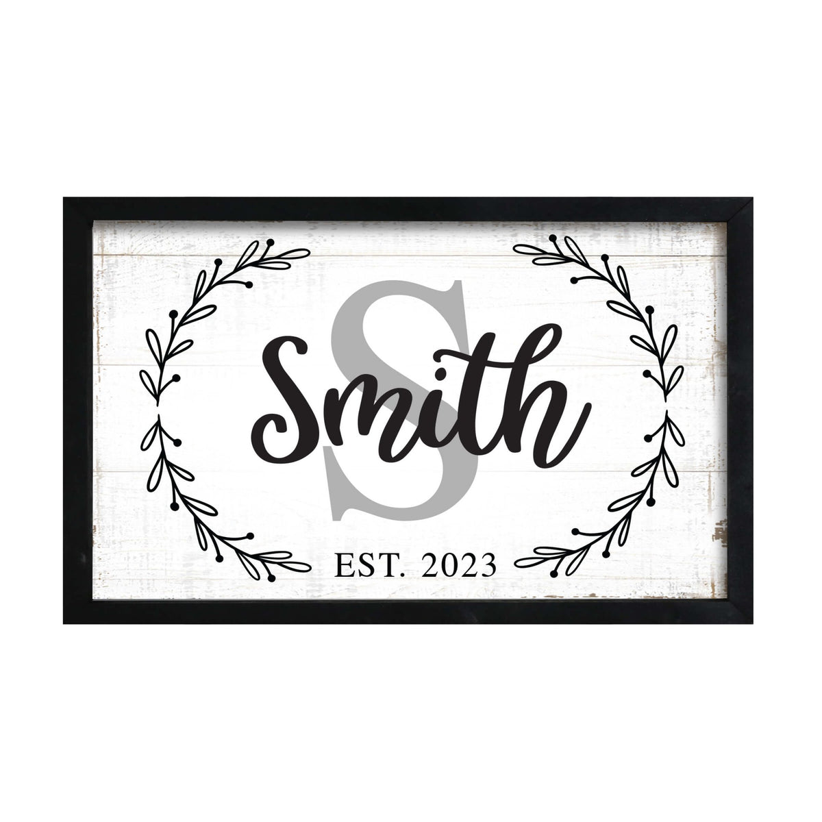 Personalized Family Wall Hanging Framed Shadow Box For Home Décor - Smith - LifeSong Milestones