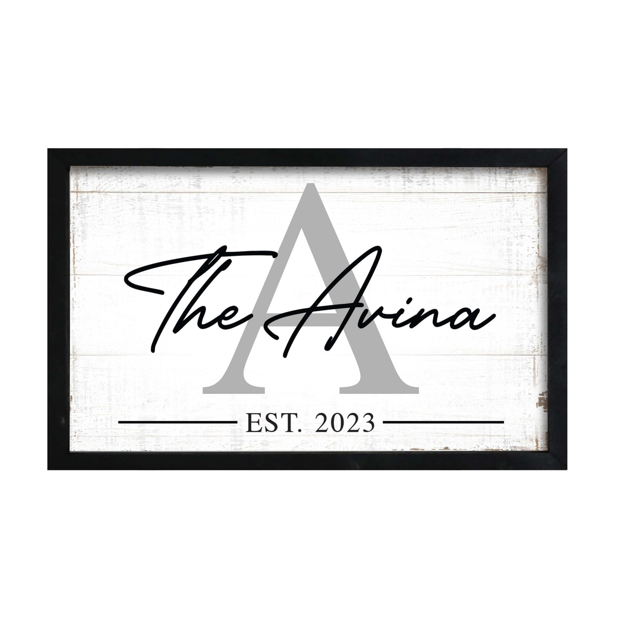Personalized Family Wall Hanging Framed Shadow Box For Home Decor - The Avina - LifeSong Milestones