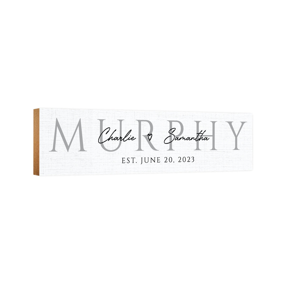 Personalized Family Wall Hanging Plaque for Home Décor Ideas - Murphy - LifeSong Milestones