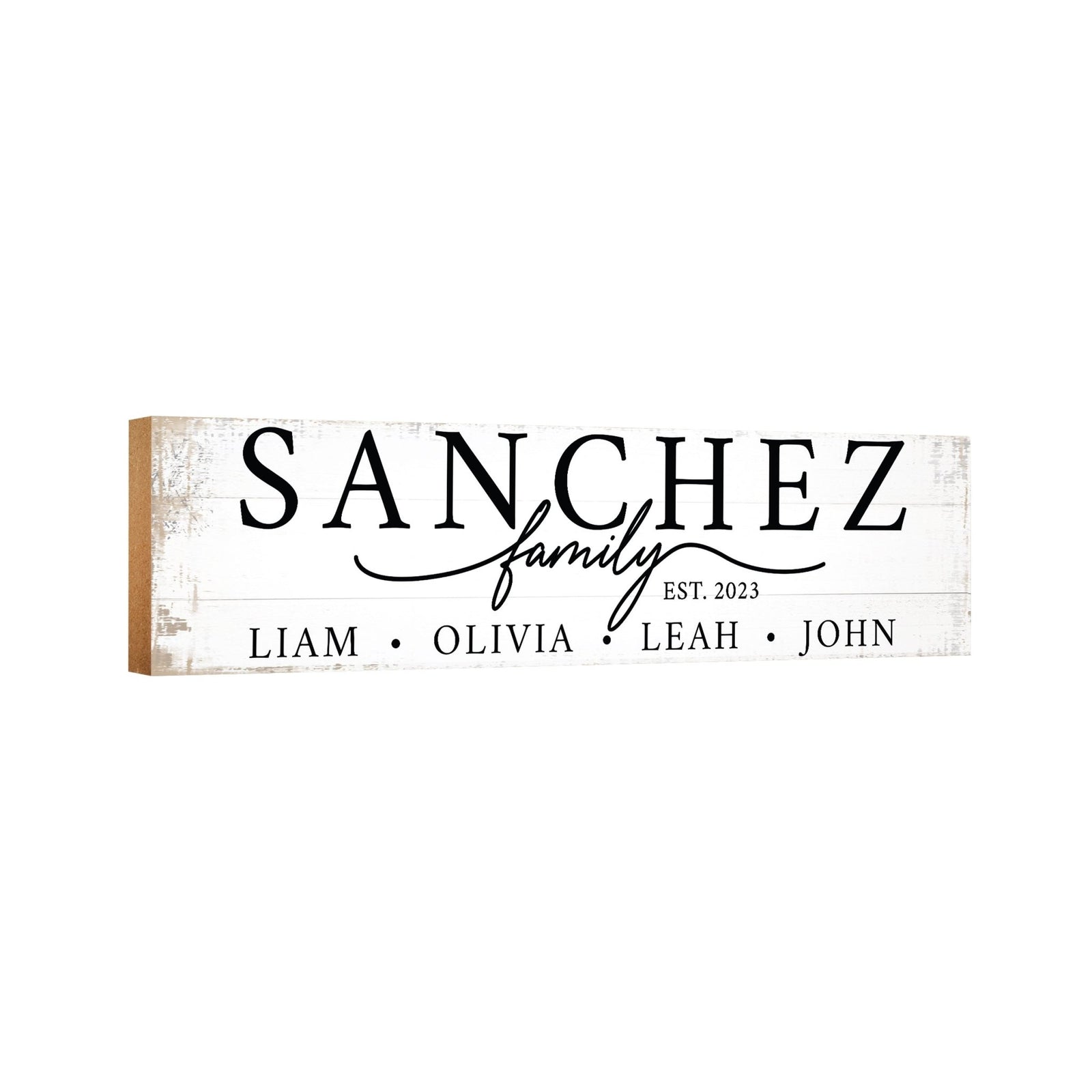 Personalized Family Wall Hanging Plaque for Home Décor Ideas - Sanchez Family - LifeSong Milestones
