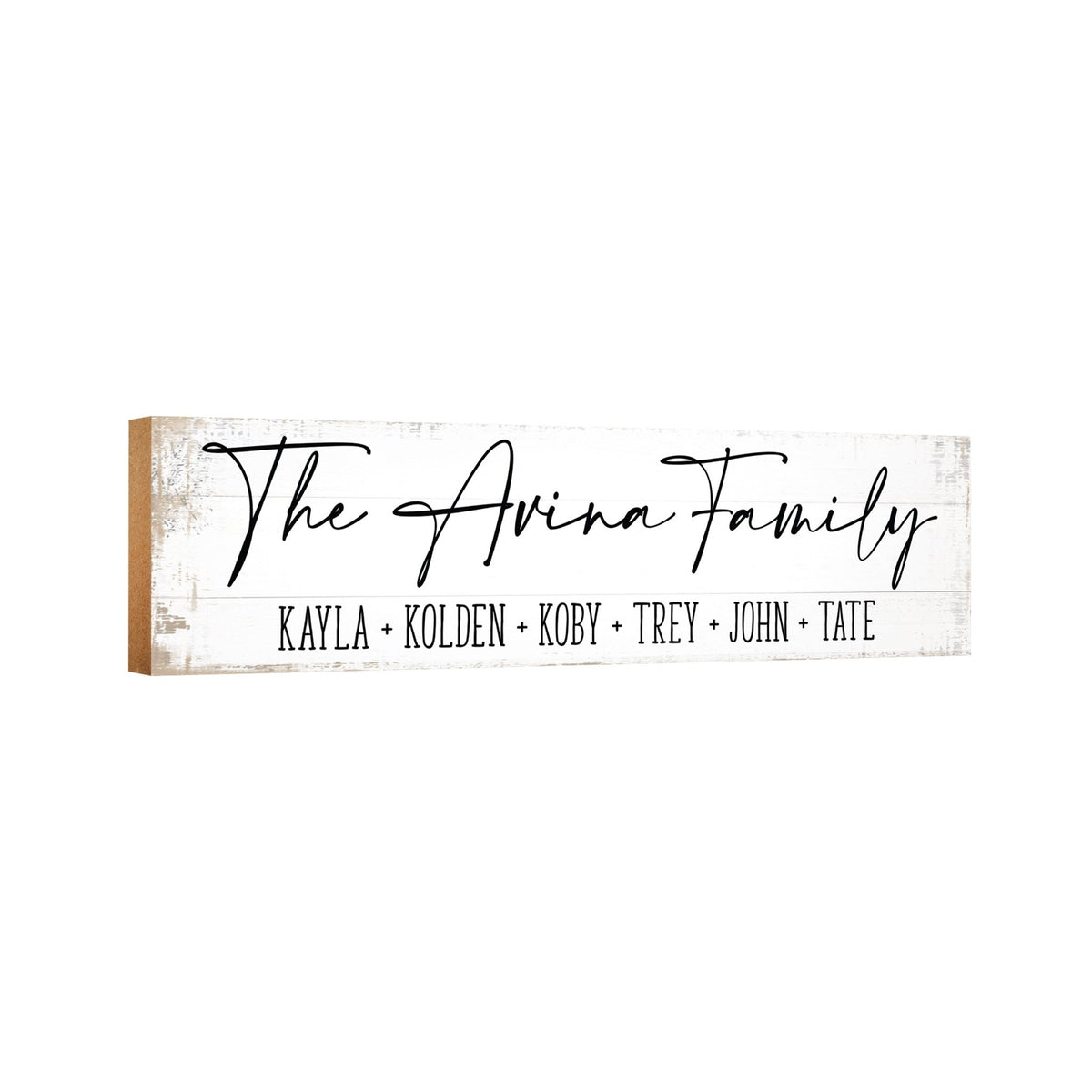 Personalized Family Wall Hanging Plaque for Home Décor Ideas - The Avina Family - LifeSong Milestones