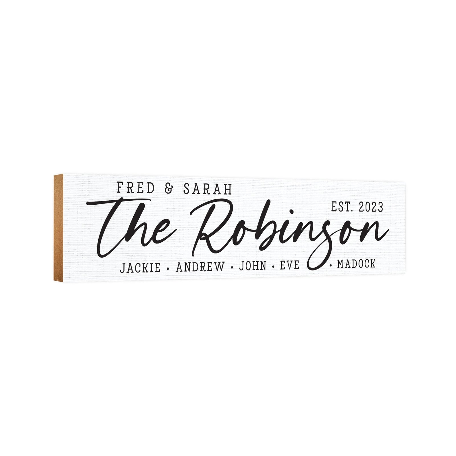Personalized Family Wall Hanging Plaque for Home Décor Ideas - The Robinson - LifeSong Milestones