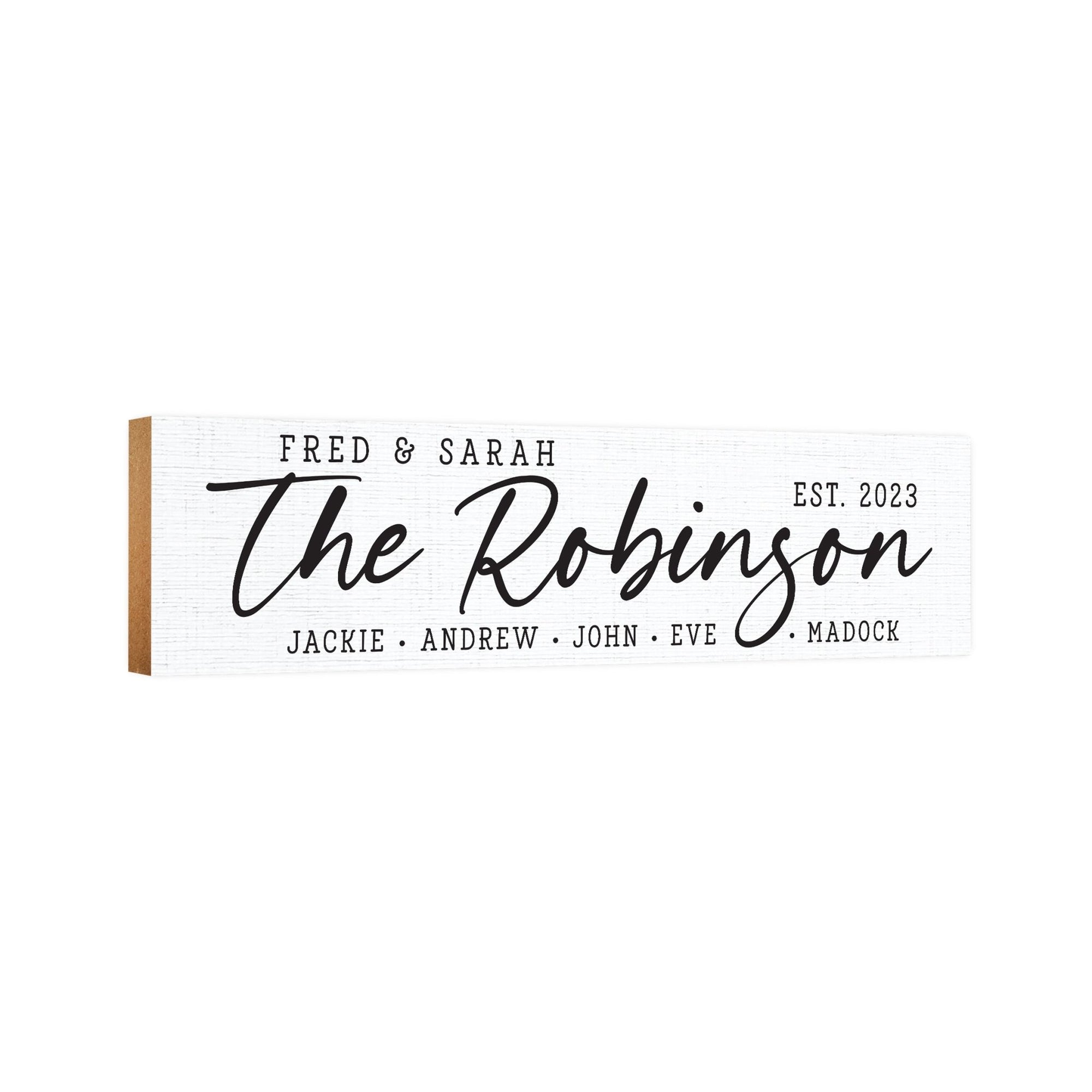 Personalized Family Wall Hanging Plaque for Home Décor Ideas - The Robinson - LifeSong Milestones