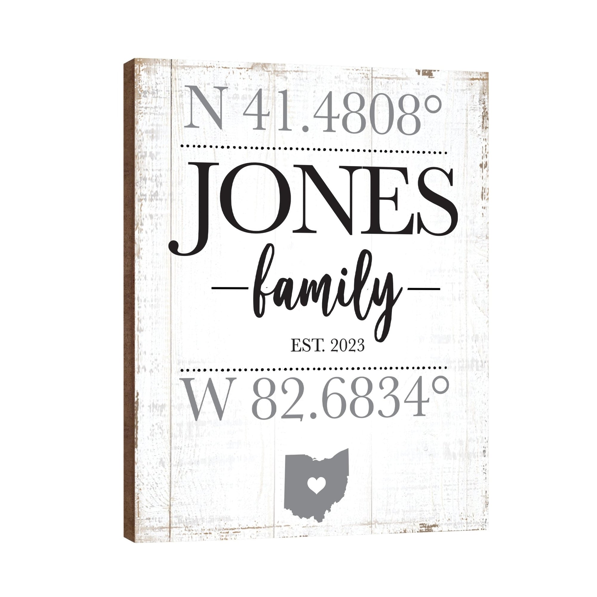 Personalized Family Wall Hanging Plaque for Home Décor - Jones Family - LifeSong Milestones