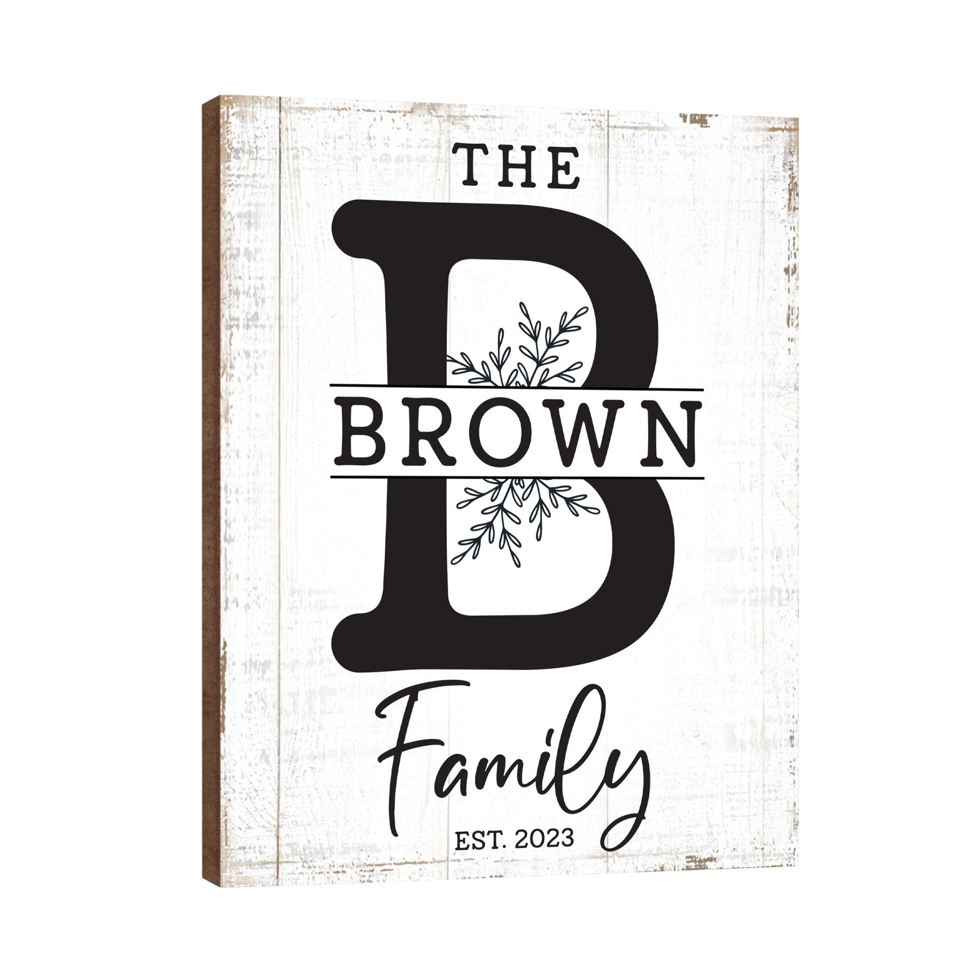 Personalized Family Wall Hanging Plaque for Home Décor - The Brown Family - LifeSong Milestones