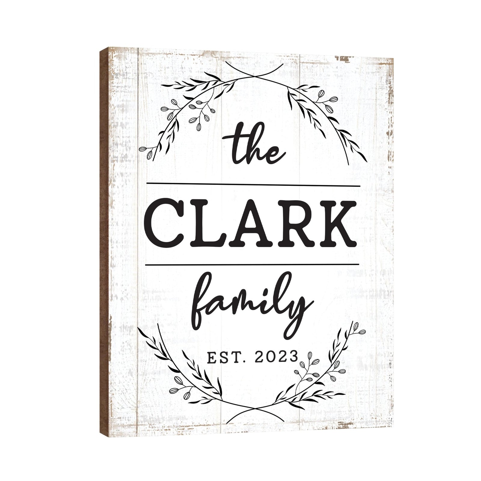 Personalized Family Wall Hanging Plaque for Home Décor - The Clark Family - LifeSong Milestones