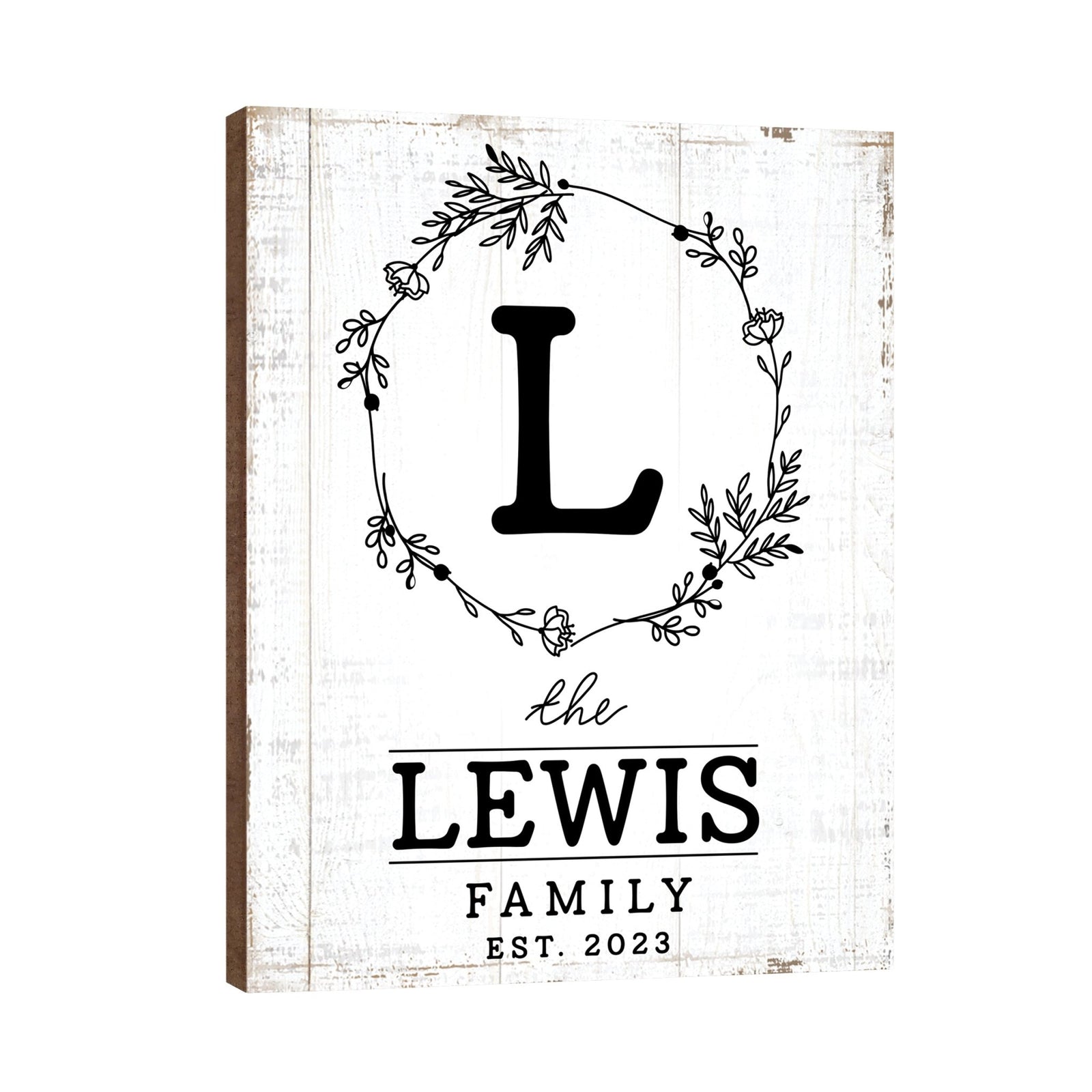 Personalized Family Wall Hanging Plaque for Home Décor - The Lewis Family - LifeSong Milestones