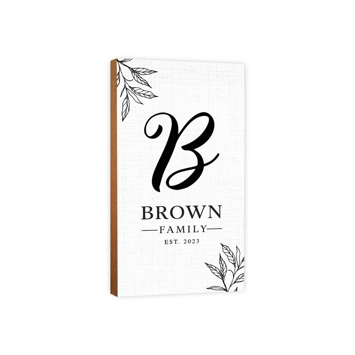 Personalized Family Wall Plaque for Custom Home Décor - Brown Family - LifeSong Milestones