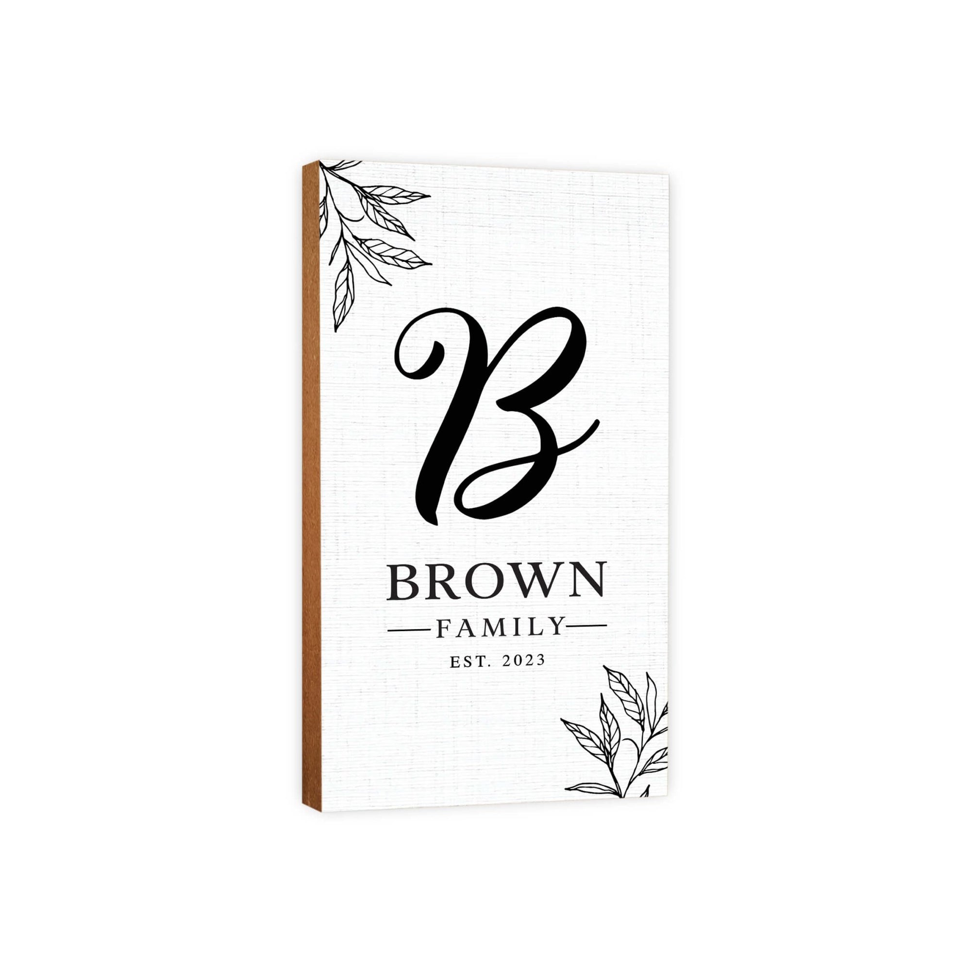 Personalized Family Wall Plaque for Custom Home Décor - Brown Family - LifeSong Milestones