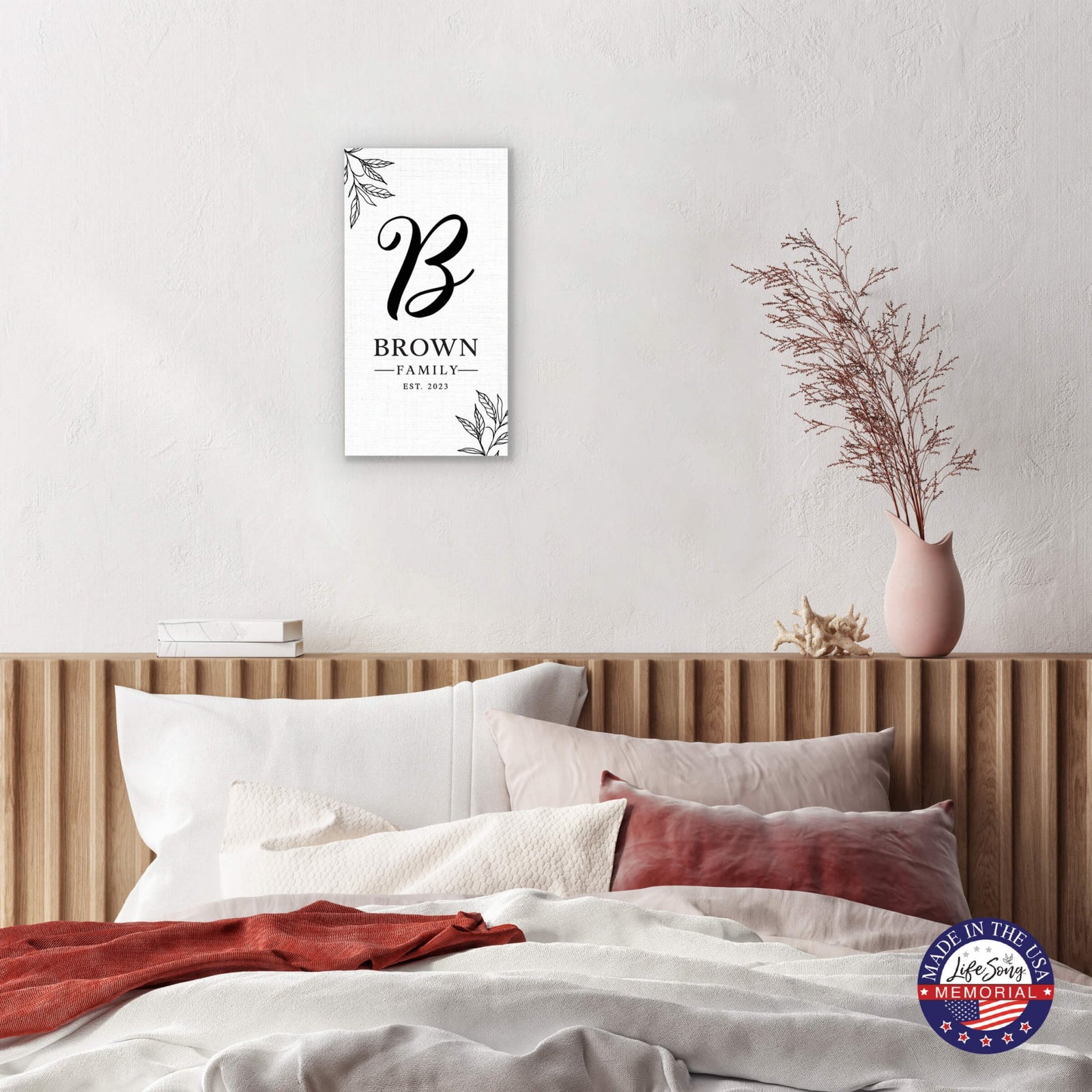 Personalized Family Wall Plaque for Custom Home Décor - Brown Family - LifeSong Milestones