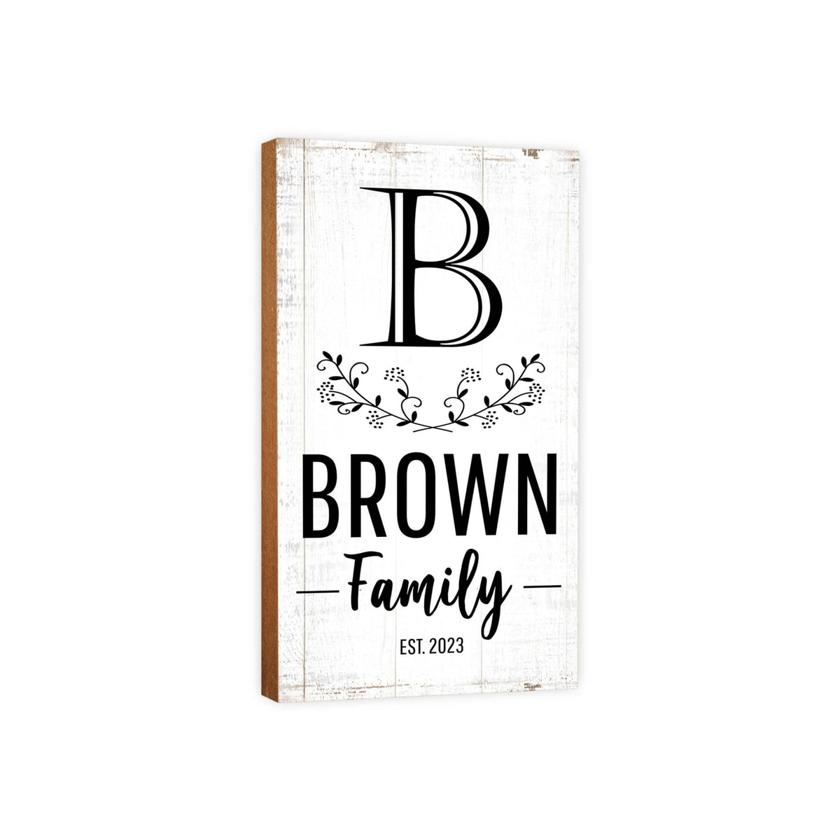 Personalized Family Wall Plaque for Custom Home Décor - Brown Family - LifeSong Milestones