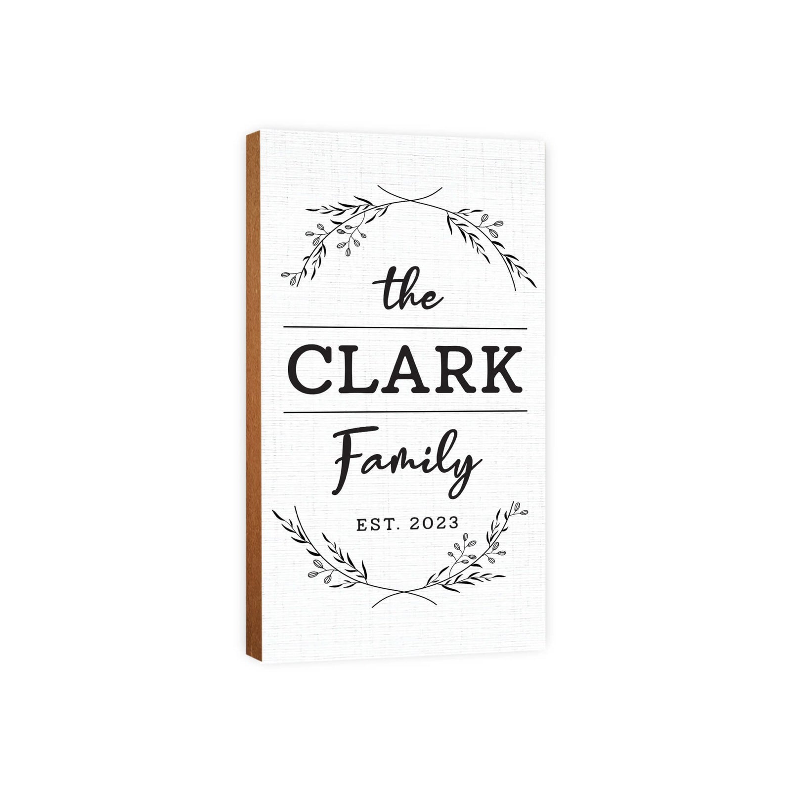 Personalized Family Wall Plaque for Custom Home Décor - Clark Family - LifeSong Milestones