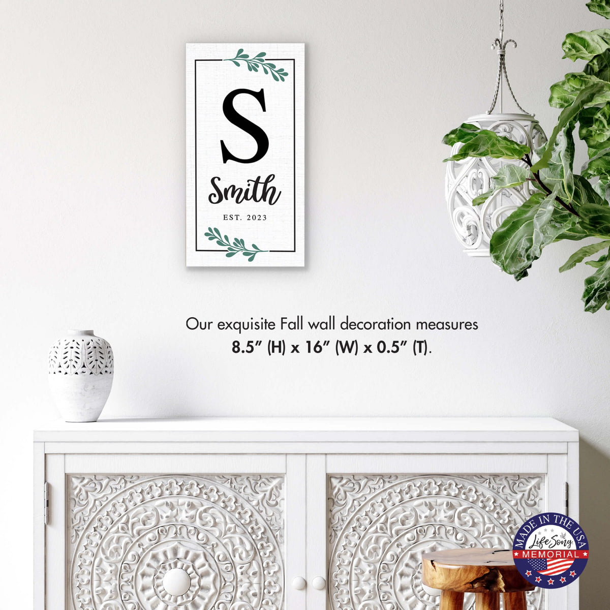 Personalized Family Wall Plaque for Custom Home Décor - Smith - LifeSong Milestones