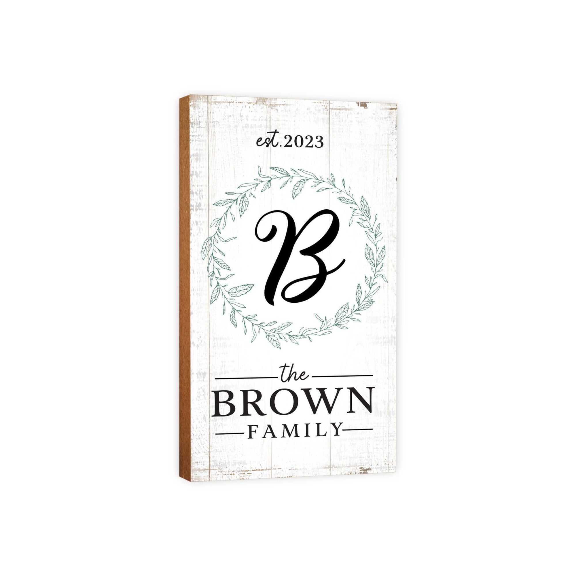 Personalized Family Wall Plaque for Custom Home Décor - The Brown Family - LifeSong Milestones