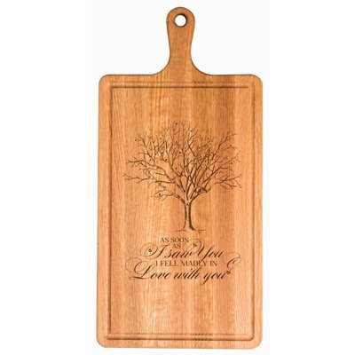 Personalized Family Wedding Cutting Board Gift - I Saw You - LifeSong Milestones