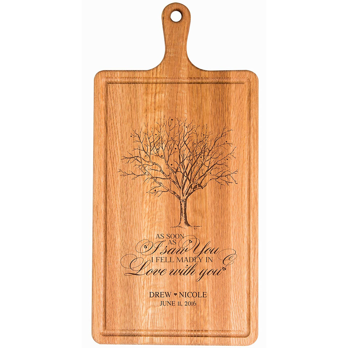 Personalized Family Wedding Cutting Board Gift - I Saw You - LifeSong Milestones