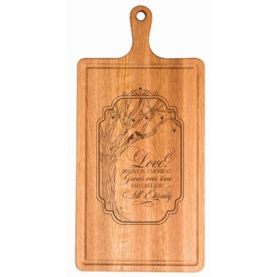 Personalized Family Wedding Cutting Board Gift - Love Begins - LifeSong Milestones