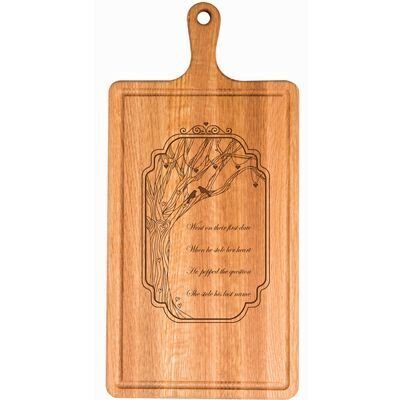 Personalized Family Wedding Cutting Board Gift - Popped the Question - LifeSong Milestones