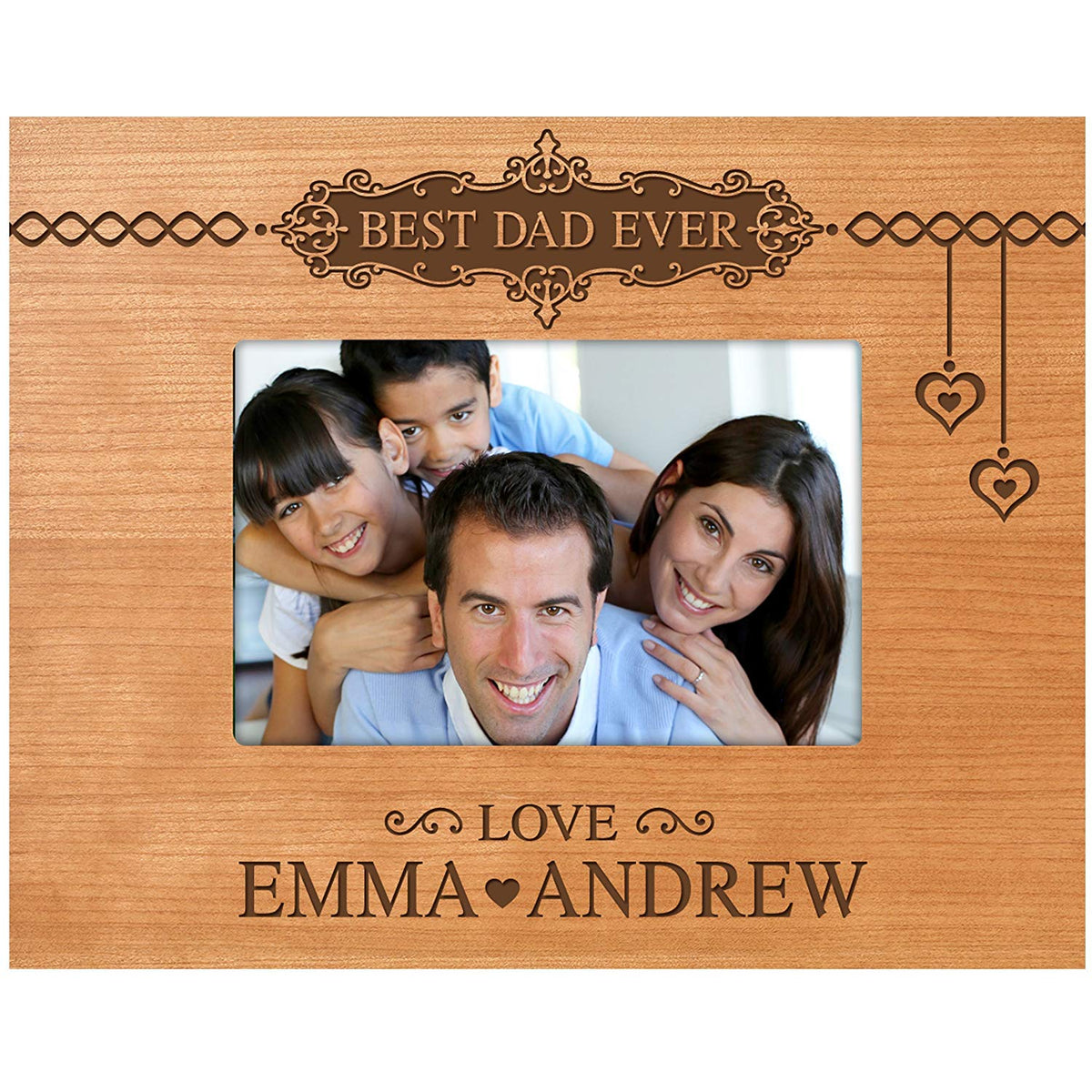 Personalized Father Birthday Photo Frame Gift - Best Dad Ever - LifeSong Milestones