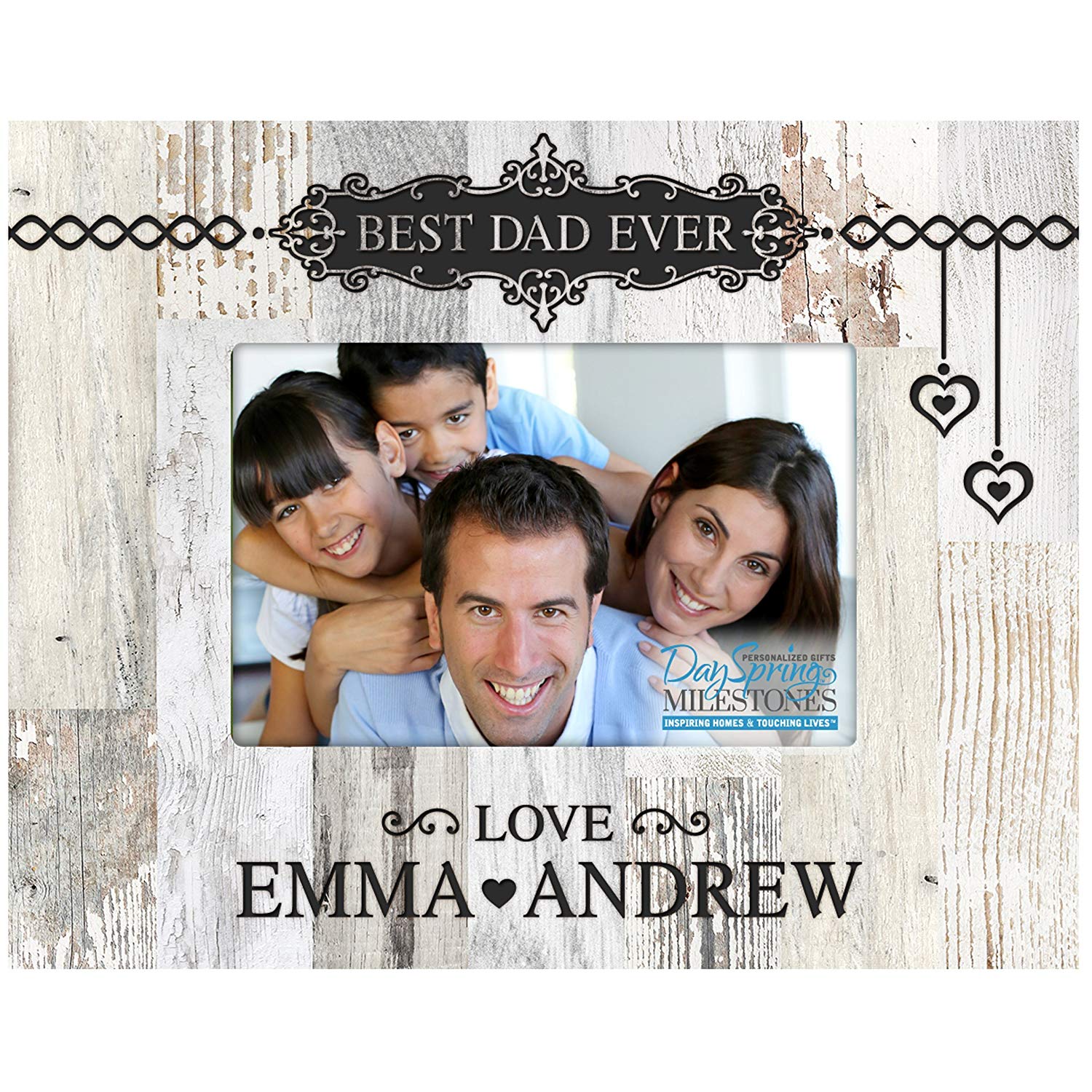 Personalized Father Birthday Photo Frame Gift - Best Dad Ever - LifeSong Milestones