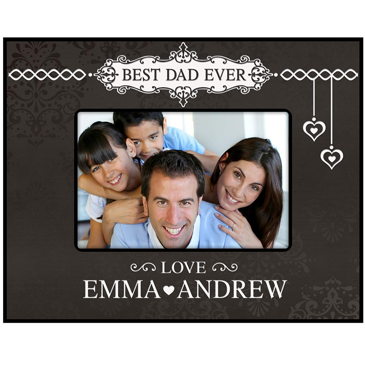 Personalized Father Birthday Photo Frame Gift - Best Dad Ever - LifeSong Milestones