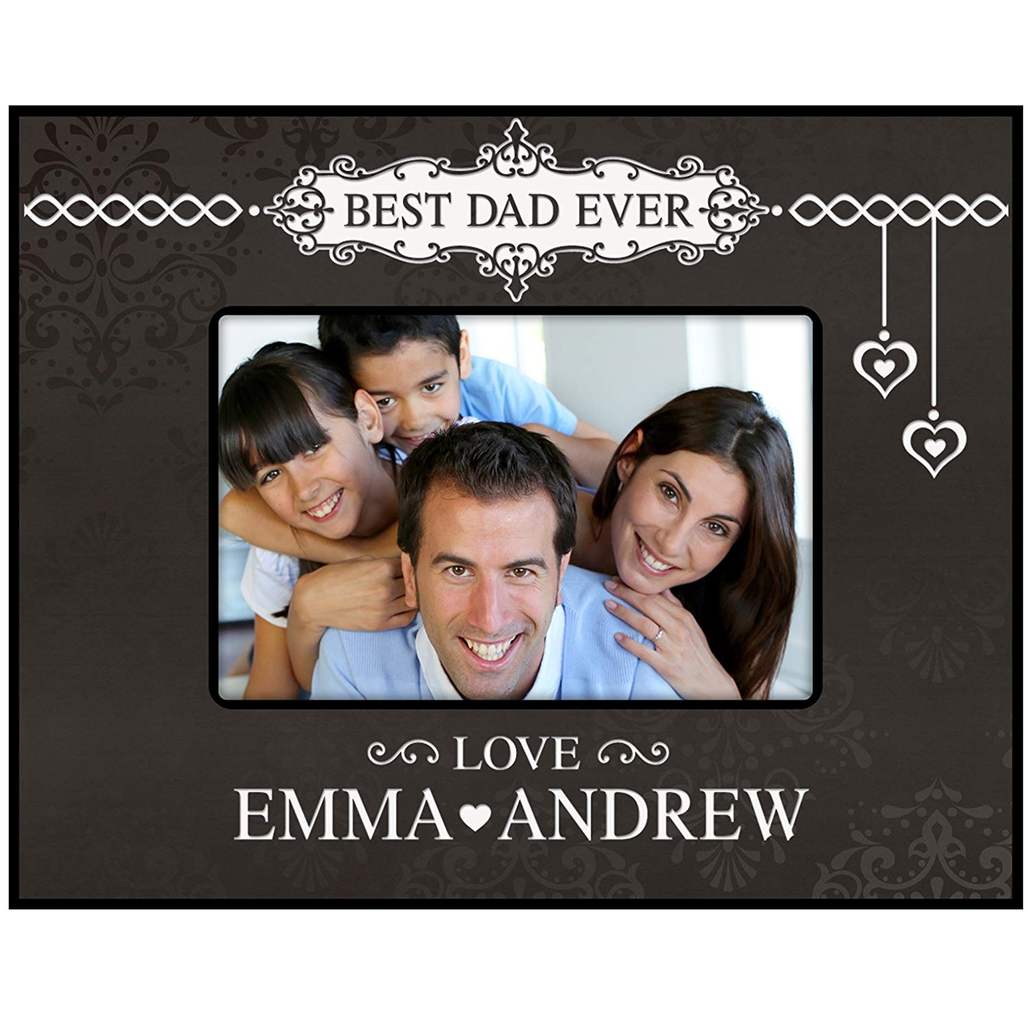 Personalized Father Birthday Photo Frame Gift - Best Dad Ever - LifeSong Milestones