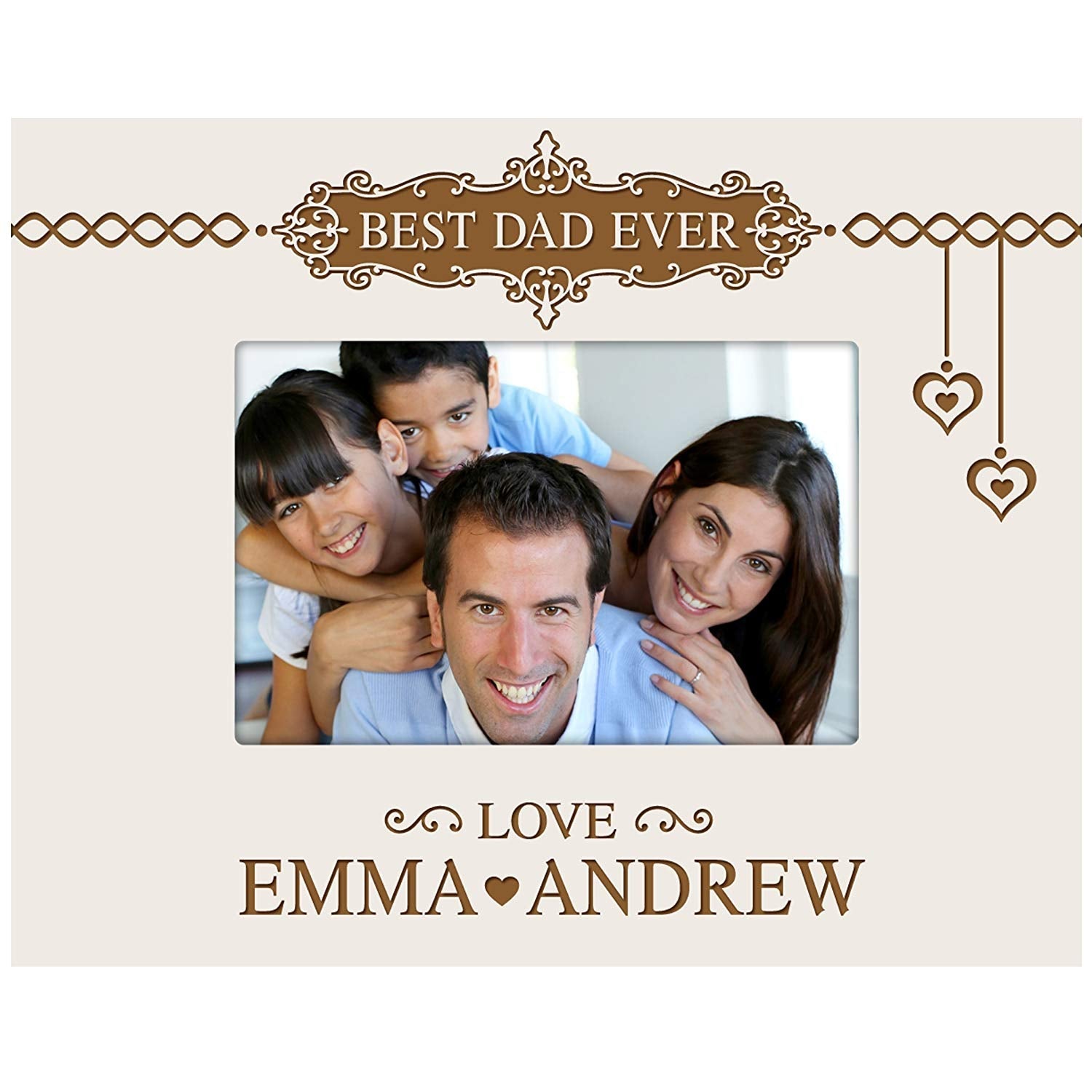Personalized Father Birthday Photo Frame Gift - Best Dad Ever - LifeSong Milestones