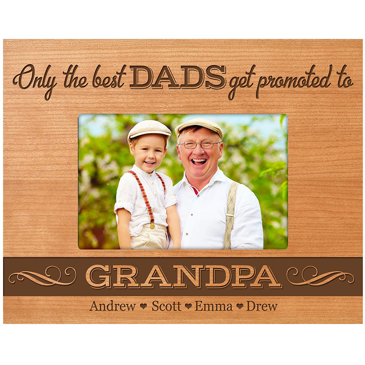 Personalized Father&#39;s Day Photo Frame Gift - Only The Best Dads - LifeSong Milestones