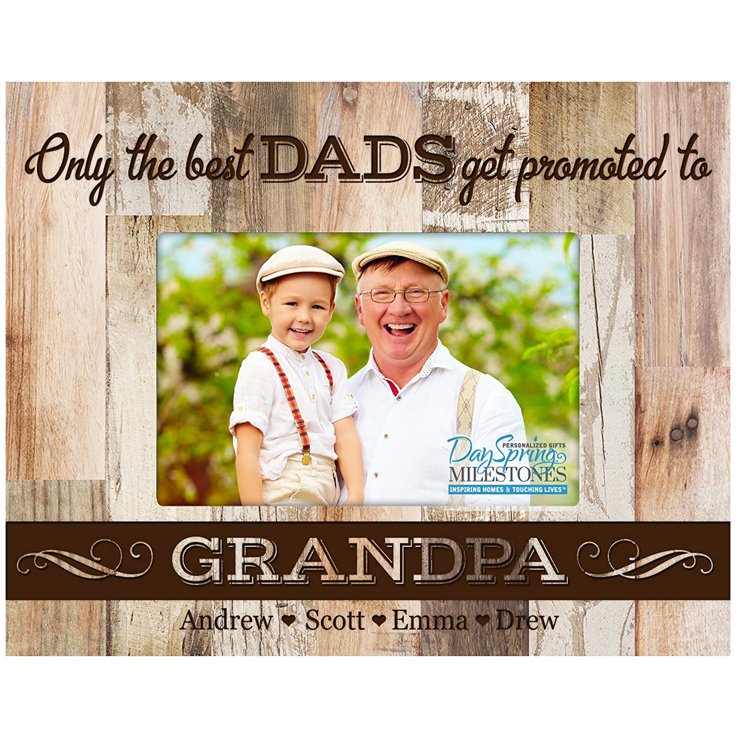 Personalized Father's Day Photo Frame Gift - Only The Best Dads - LifeSong Milestones