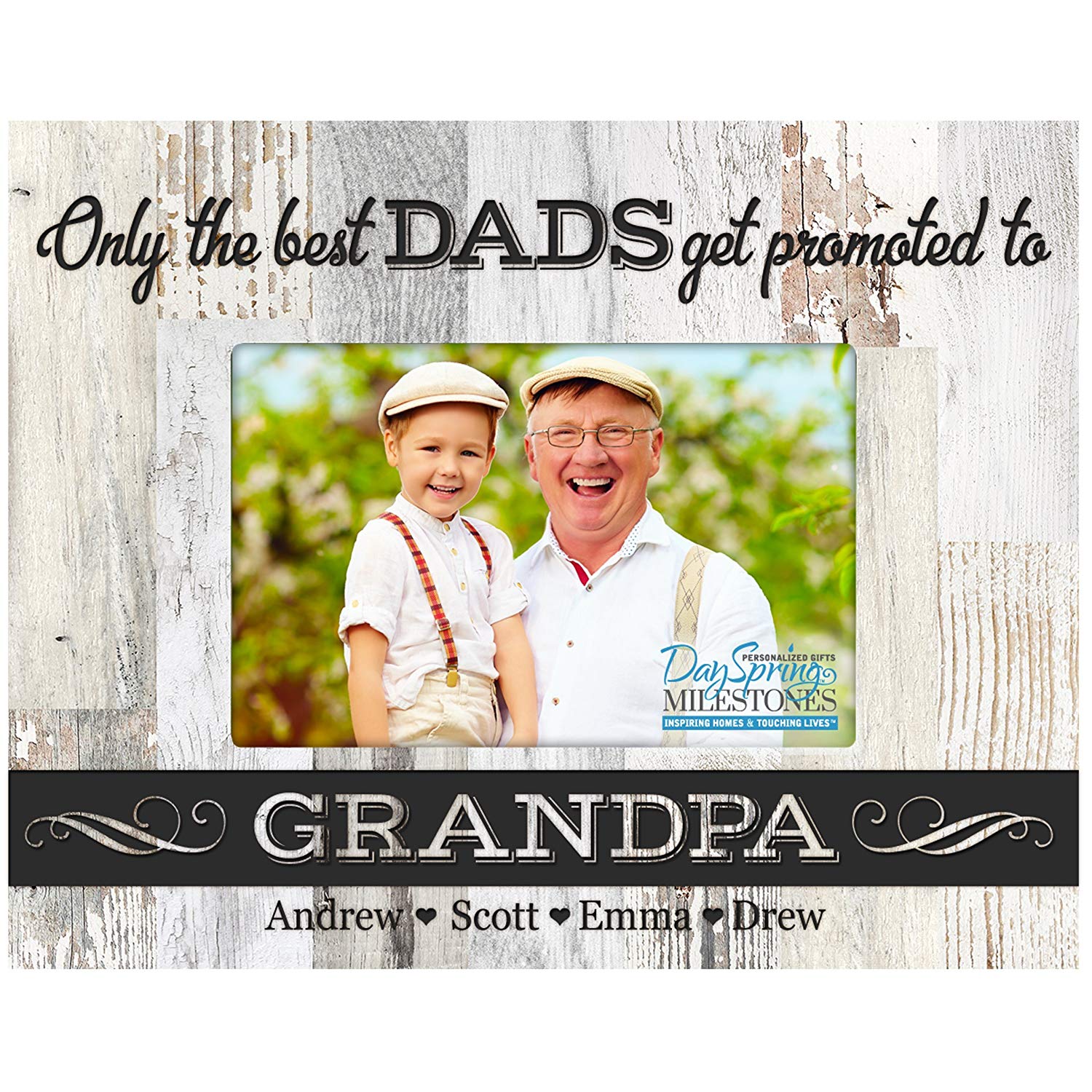 Personalized Father's Day Photo Frame Gift - Only The Best Dads - LifeSong Milestones