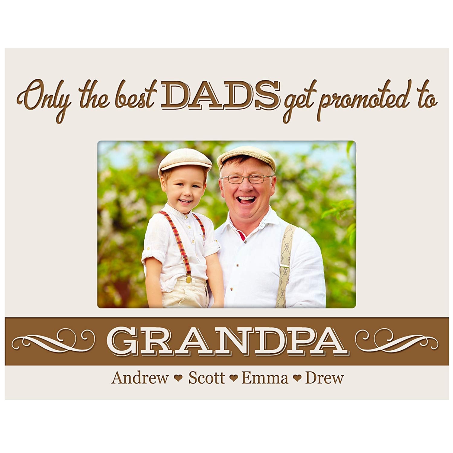 Personalized Father's Day Photo Frame Gift - Only The Best Dads - LifeSong Milestones