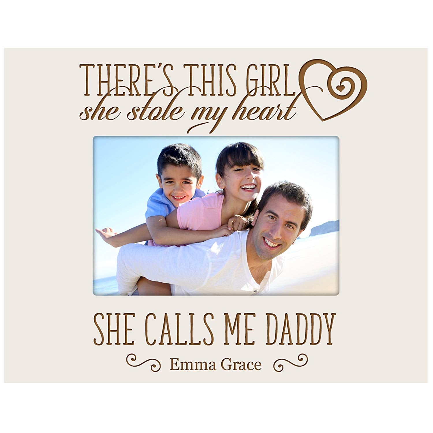Personalized Father's Day Photo Frame Gift - She Calls Me Daddy - LifeSong Milestones