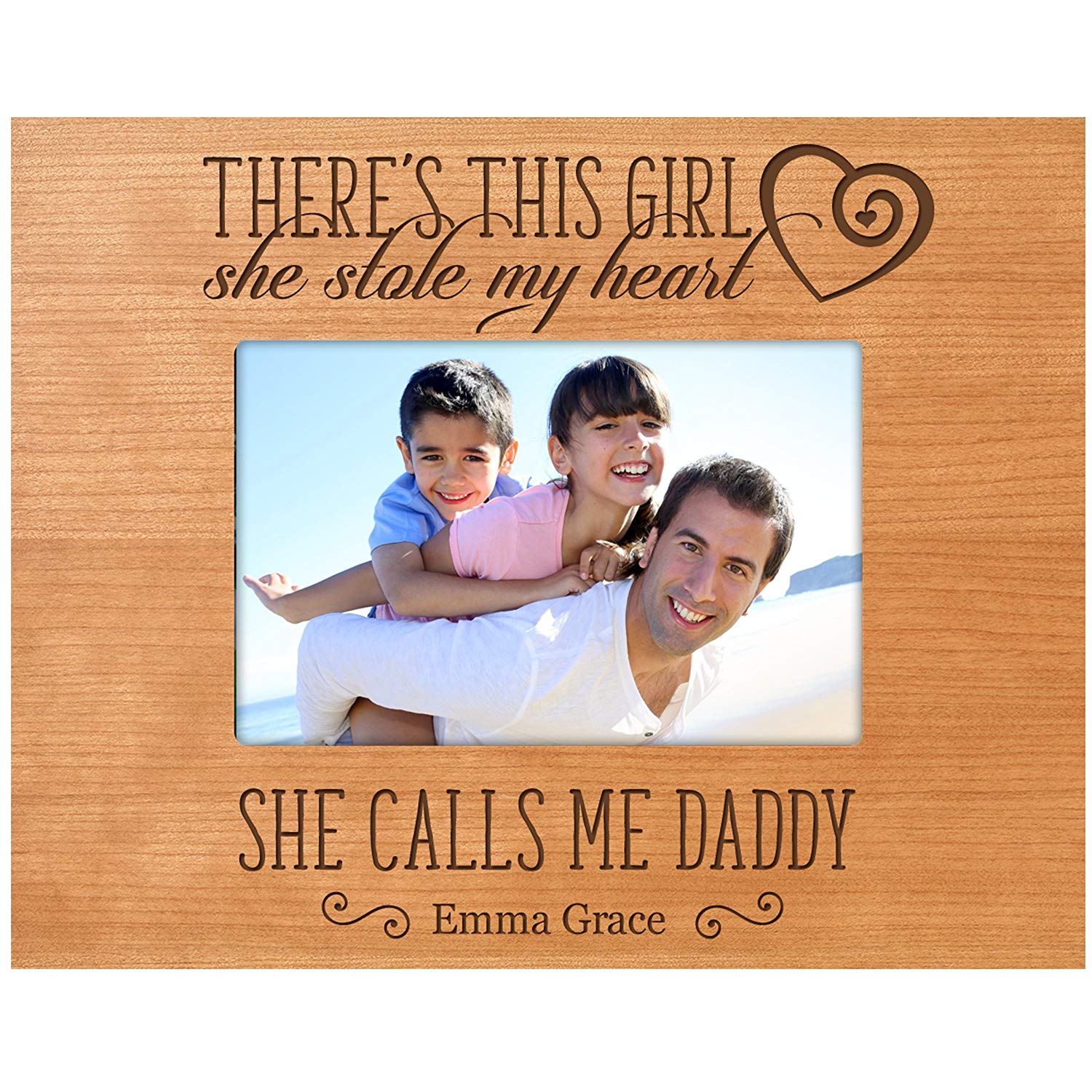Personalized Father's Day Photo Frame Gift - She Calls Me Daddy - LifeSong Milestones