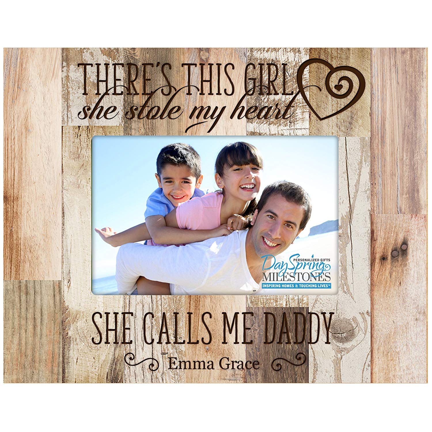 Personalized Father's Day Photo Frame Gift - She Calls Me Daddy - LifeSong Milestones