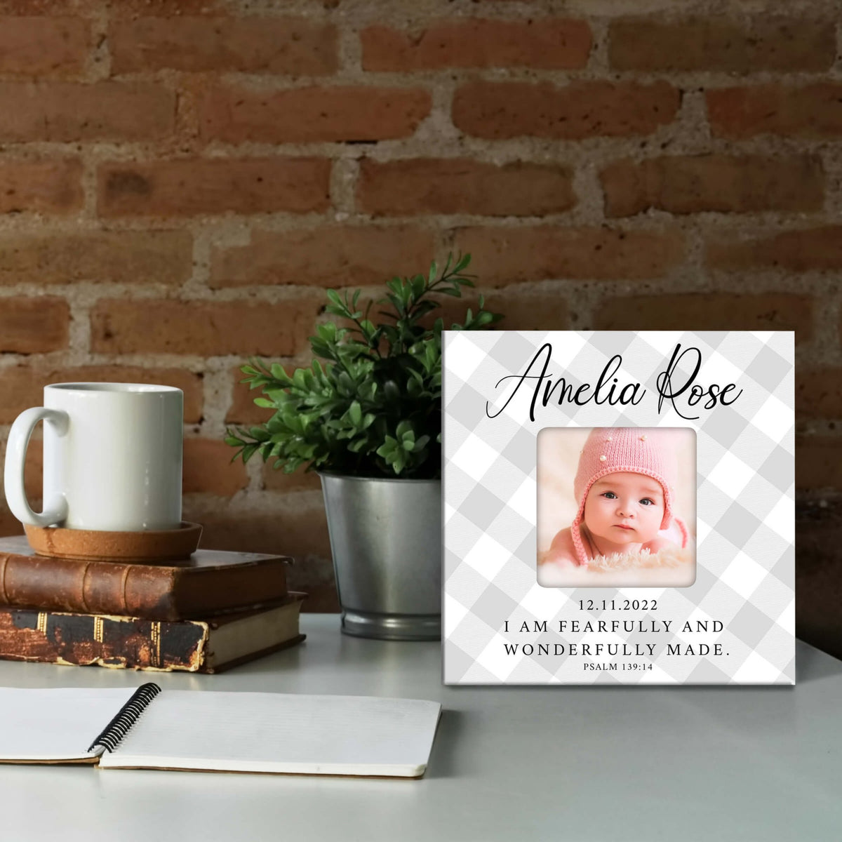 Personalized Fearfully and Wonderfully Made Picture Frame - LifeSong Milestones