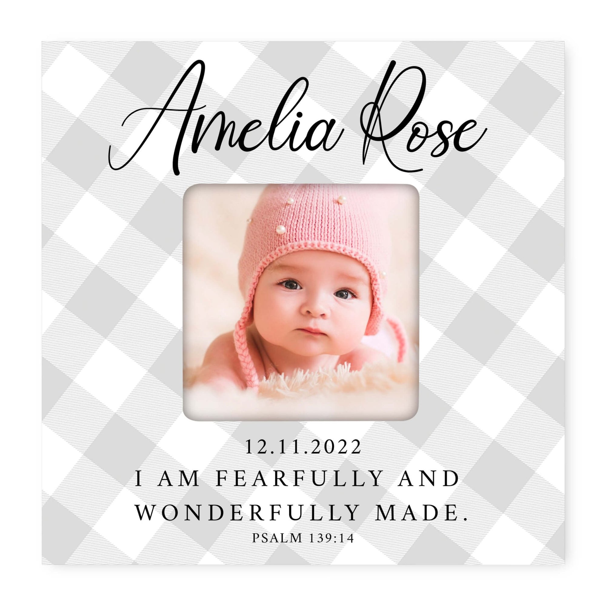 Personalized Fearfully and Wonderfully Made Picture Frame - LifeSong Milestones
