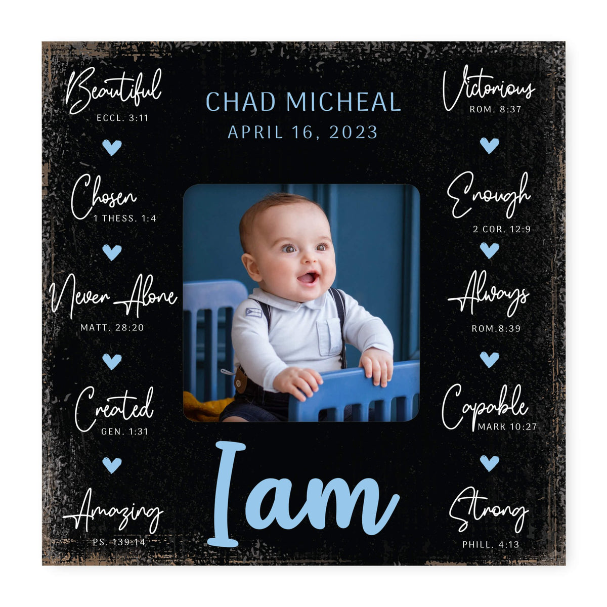 Personalized Fearfully and Wonderfully Made Picture Frame - LifeSong Milestones